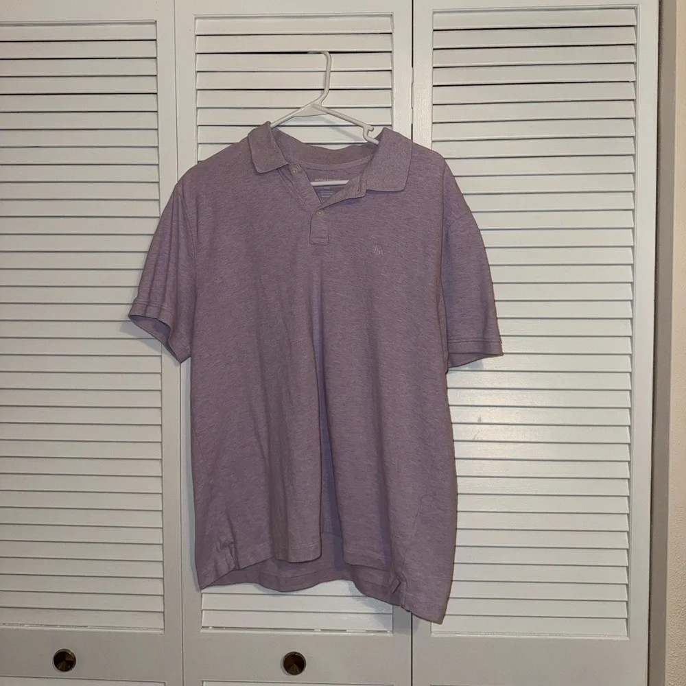 Banana Republic Lavender Pique Polo Shirt